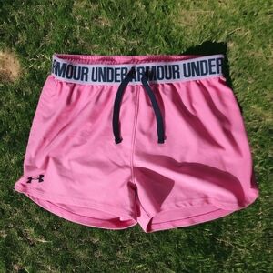 Pink Under Armour Athletic Shorts, Pink Shorts